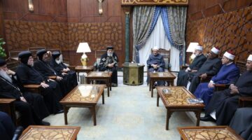 شيخ الأزهر والبابا تواضروس يؤكدان رفضهما لمحاولات تهجير الفلسطينيين من أرضهم