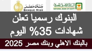 متاحة بجميع الفروع «“بعد تثبيت سعر الفائدة” عوائد شهادات البنك الاهلى المصري 2025 الجديدة»