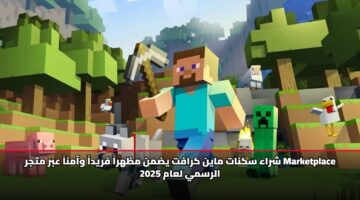 شراء سكنات ماين كرافت يضمن مظهراً فريداً وآمناً عبر متجر Marketplace الرسمي لعام 2025