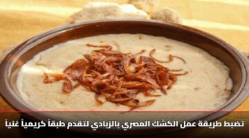 “بالمقادير المضبوطة” طريقة عمل الكشك المصري بالزبادي لتقدم طبقاً كريمياً غنياً