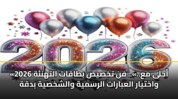 «2026 أحلى مع..».. فن تخصيص بطاقات التهنئة واختيار العبارات الرسمية والشخصية بدقة