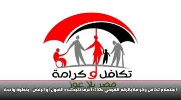 استعلام تكافل وكرامة بالرقم القومي 2025-2026 اعرف نتيجتك «القبول أو الرفض» بخطوة واحدة