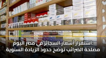 استقرار أسعار السجائر في مصر اليوم: مصلحة الضرائب توضح حدود الزيادة السنوية