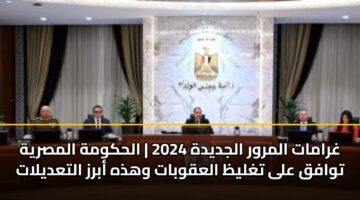 غرامات المرور الجديدة 2026| الحكومة المصرية توافق على تغليظ العقوبات وهذه أبرز التعديلات