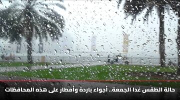الأرصاد تحذر من طقس الجمعة [12 ديسمبر] أمطار وشبورة كثيفة على 7 محافظات