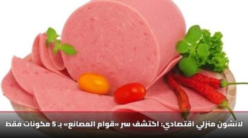 لانشون منزلي اقتصادي: اكتشف سر «قوام المصانع» بـ 5 مكونات فقط