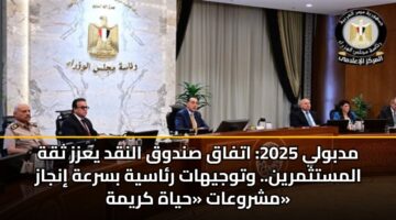 مدبولي 2025: اتفاق صندوق النقد يعزز ثقة المستثمرين.. وتوجيهات رئاسية بسرعة إنجاز مشروعات «حياة كريمة»
