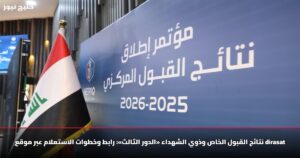 نتائج القبول الخاص وذوي الشهداء «الدور الثالث»: رابط وخطوات الاستعلام عبر موقع Dirasat 7 نتائج القبول الخاص وذوي الشهداء «الدور الثالث»: رابط وخطوات الاستعلام عبر موقع Dirasat