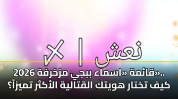 قائمة «اسماء ببجي مزخرفة 2026».. كيف تختار هويتك القتالية الأكثر تميزاً؟