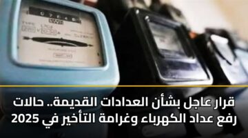 قرار عاجل بشأن العدادات القديمة.. حالات رفع عداد الكهرباء وغرامة التأخير في 2025