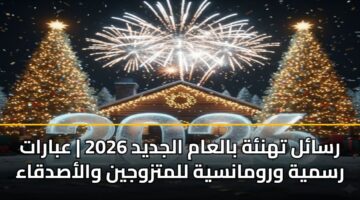 رسائل تهنئة بالعام الجديد 2026 | عبارات رسمية ورومانسية للمتزوجين والأصدقاء