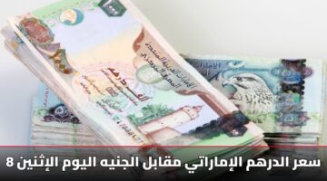 سعر الدرهم الإماراتي مقابل الجنيه اليوم الإثنين 8-12-2025 وأفضل سعر للشراء والبيع في البنوك المصرية