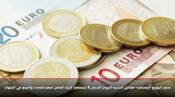 سعر اليورو «يستقر» مقابل الجنيه اليوم الإثنين 8 ديسمبر.. ما هو أفضل سعر للشراء والبيع في البنوك