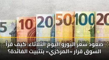 صعود سعر اليورو اليوم الثلاثاء: كيف قرأ السوق قرار «المركزي» بتثبيت الفائدة؟