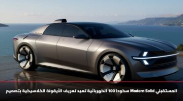 سكودا 100 الكهربائية تعيد تعريف الأيقونة الكلاسيكية بتصميم Modern Solid المستقبلي