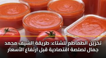 تخزين الطماطم للشتاء: طريقة الشيف محمد جمال لصلصة اقتصادية قبل ارتفاع الأسعار