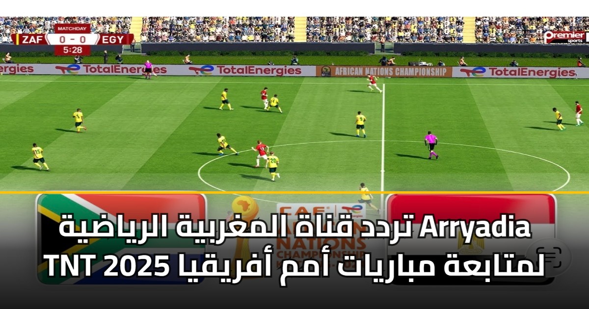 تردد قناة المغربية الرياضية Arryadia TNT لمتابعة مباريات أمم أفريقيا 2025 5 تردد قناة المغربية الرياضية Arryadia TNT لمتابعة مباريات أمم أفريقيا 2025