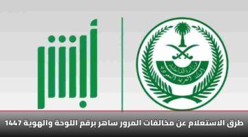 «بدون أبشر» طريقة الاستعلام عن مخالفات ساهر برقم اللوحة والهوية 1447