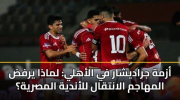 أزمة جراديشار في الأهلي: لماذا يرفض المهاجم الانتقال للأندية المصرية؟