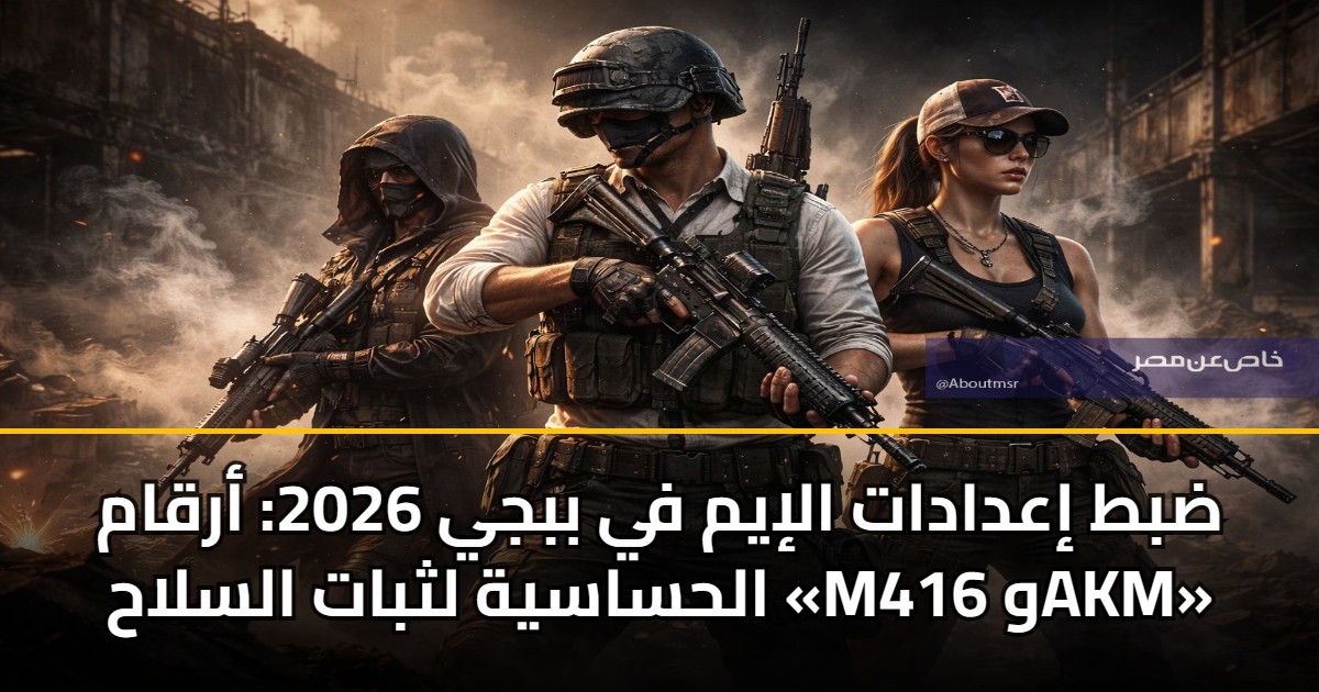 ضبط إعدادات الإيم في ببجي 2026: أرقام الحساسية لثبات السلاح «M416 وAKM» 5 ضبط إعدادات الإيم في ببجي 2026: أرقام الحساسية لثبات السلاح «M416 وAKM»