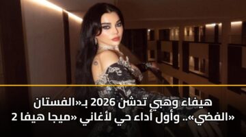 هيفاء وهبي تدشن 2026 بـ«الفستان الفضي».. وأول أداء حي لأغاني «ميجا هيفا 2»