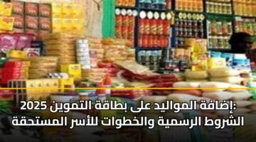 إضافة المواليد على بطاقة التموين 2025: الشروط الرسمية والخطوات للأسر المستحقة
