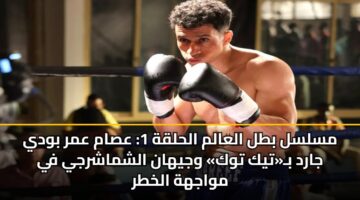 مسلسل بطل العالم الحلقة 1: عصام عمر بودي جارد بـ«تيك توك» وجيهان الشماشرجي في مواجهة الخطر