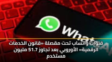 قنوات واتساب تحت مقصلة «قانون الخدمات الرقمية» الأوروبي بعد تجاوز 51.7 مليون مستخدم