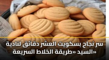 سر نجاح بسكويت العشر دقائق لنادية السيد «طريقة الخلاط السريعة»