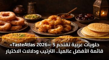 «TasteAtlas 2026»: 5 حلويات عربية تقتحم قائمة الأفضل عالمياً.. الترتيب ودلالات الاختيار