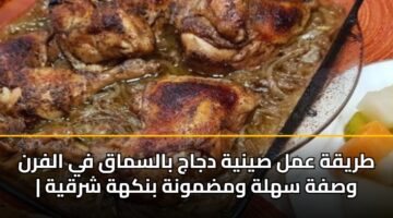 طريقة عمل صينية دجاج بالسماق في الفرن | وصفة سهلة ومضمونة بنكهة شرقية