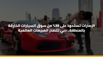 الإمارات تستحوذ على 38% من سوق السيارات الخارقة بالمنطقة.. دبي تتصدر المبيعات العالمية