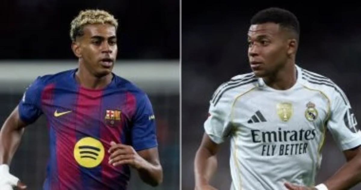 لامين يامال يطارد رقم كيليان مبابي في مواجهة برشلونة ضد نيوكاسل يونايتد