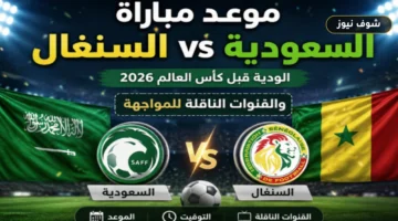 بث مباشر.. مباراة السعودية ضد السنغال الودية والقنوات الناقلة قبل كأس العالم 2026