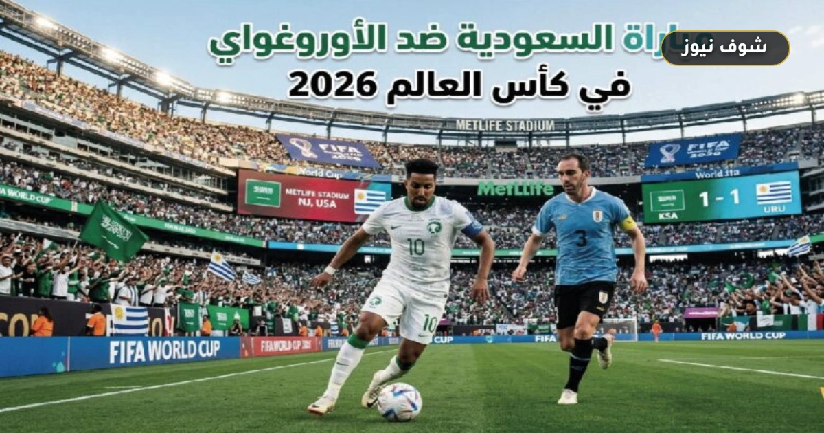موعد مباراة السعودية والأوروغواي في كأس العالم 2026 والقنوات الناقلة