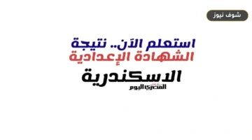 رابط نتيجة الصف الثالث الإعدادي في الإسكندرية برقم الجلوس بنسبة نجاح 74.5%