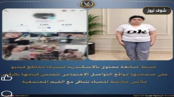 «أرباح المشاهدات» تورط صانعة محتوى.. الداخلية تكشف تفاصيل ضبط سيدة بالإسكندرية