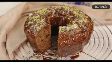 طريقة تحضير كيكة التمر والجوز بنكهة الكراميل